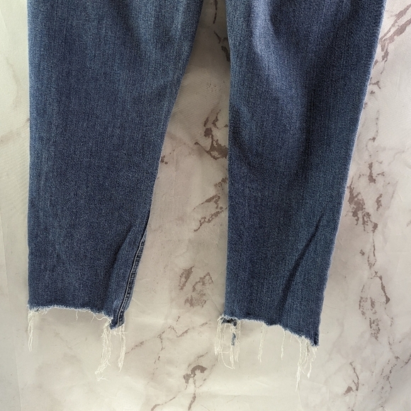 Joes Jean Women 27 Exposed Button Fly High Rise Straight Crop Debbie Denim - Picture 9 of 14